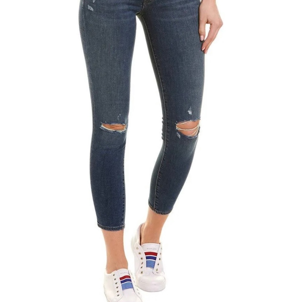 J. Brand Affinity Destruct Crop Skinny Jeans Size 25